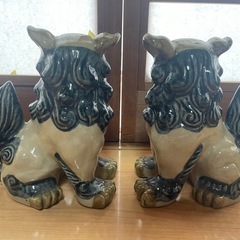 シーサー陶器 ペア一点限りの画像