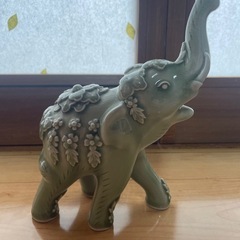 象の置物 陶器一点限り の画像