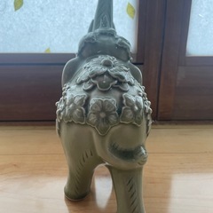 象の置物 陶器一点限り の画像