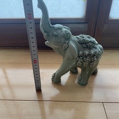 象の置物 陶器一点限り の画像