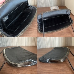GLOMESH グロメッシュ メタルビーズ メッシュ 2way バッグ 黒の画像