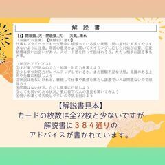 あなたの「人生の取扱説明書」 可愛い猫と読み解く、384通りの未来ヒントカード☆彡の画像