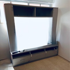 【無料】テレビボード 幅160cm 46型対応 大型収納付きの画像