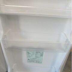 109L 2017年製 2ドア冷蔵庫 AQUA AQR-111F(S)-1 シルバー 100Lクラス 札幌市 白石店の画像