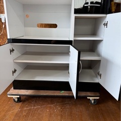 I0218   レンジボード　食器棚　キッチン収納　の画像