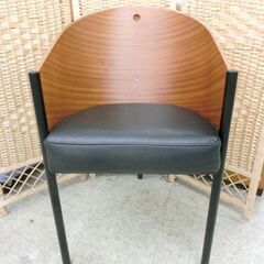 ■イタリア ドリアデ社 COSTES/コステス イージーチェア フィリップ スタルク 刻印あり ハイバック ダイニング 椅子 希少 モダン家具 札幌 西区 西野店の画像