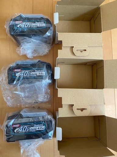 新品未使用マキタ純正 バッテリー BL4040 40V 3個セット