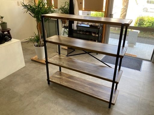 ビンテージ風アイアンシェルフ