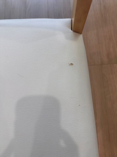 ダイニングチェア　ホワイト　4脚