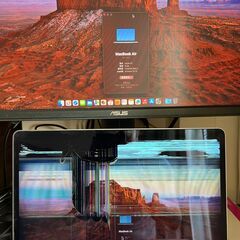 MacBook Air M1(A2337) 2020 8GB/256G スペースグレー 液晶画面割れの画像