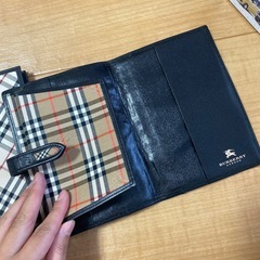バーバリー ノートカバー 手帳カバーの画像