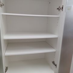 ★リユースのサカイ水戸店★  食器棚 ホワイト H178×D40×W59.5 クリーニング済み MT5352の画像