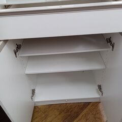 ★リユースのサカイ水戸店★  食器棚 ホワイト H178×D40×W59.5 クリーニング済み MT5352の画像
