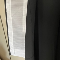 【新品未使用・仕立て糸付き】冬用 黒喪服 袷 五つ紋付き 着物の画像