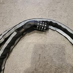  可変ダイヤル式反射ジョイントワイヤー錠 18mmx1200mm ブラック  コンビネーションロックの画像