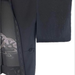 【未使用品/仕立て糸付き、夏用・喪服】正絹 黒羽織 絽 礼装用 和装アウターの画像