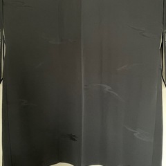 【未使用品・仕立て糸付き】喪服 羽織 道行コート 正絹 / 冬用 / 黒の画像