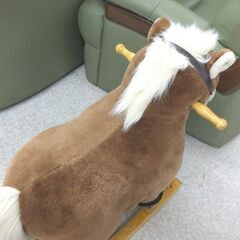 乗用玩具 ロッキングホース ジャンク品 室内遊具 ブラウン系 馬の乗り物 おもちゃ☆ 札幌市 北区 屯田 の画像