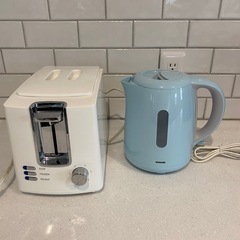 受け渡し者決定　トースター&電気ケトルの画像