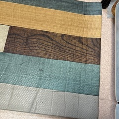 ダメージ板調　キッチンマット 223×63センチの画像