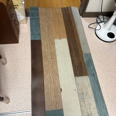 ダメージ板調　キッチンマット 223×63センチの画像