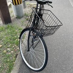 自転車　No.469　ブラック　27インチ　ライト付き　【リサイクルショップどりーむ荒田店】の画像
