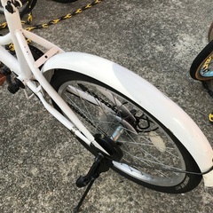 ⭐︎ドリーム2号館 ⭐︎折りたたみ自転車 Folding Bicycle/20インチ/白の画像