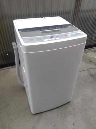 ￥12000 Haier ハイアール 全自動電気洗濯機 上開き 4.5Kg 72L JW-U45HK ホワイト2023年製 本体幅48.5cm 通電確認済み　01