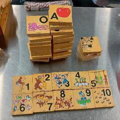 0903-215 ディズニー　英語数字積み木の画像
