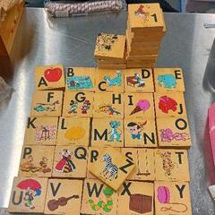 0903-215 ディズニー　英語数字積み木の画像