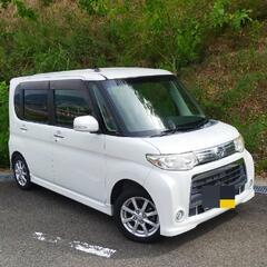 タント カスタム【車検⑧年④月】パールホワイト スライドドアの画像