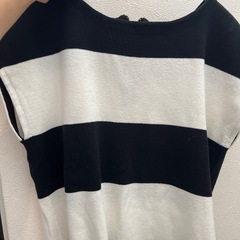 テチチ ノースリーブ サマーニット ボーダーの画像