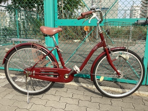 ♪ジモティー特価♪自動点灯ＬＥＤオートライト付き2４型ファミリーサイクル　中古自転車