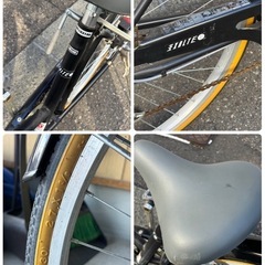 自転車 27インチ EXALTE エグザルテ 6段切替 黒 ブラック シティサイクル 札幌市白石区の画像