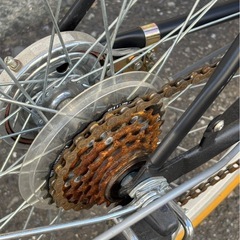 自転車 27インチ EXALTE エグザルテ 6段切替 黒 ブラック シティサイクル 札幌市白石区の画像