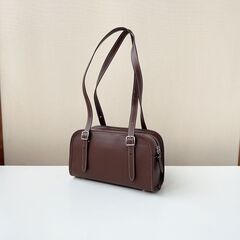 [コーチ] チョコレート色 swing zip コーディネート自在のハンドバッグ ショルダーバッグの画像