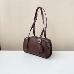 [コーチ] チョコレート色 swing zip コーディネート自在のハンドバッグ ショルダーバッグの画像
