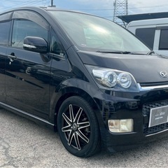 【支払総額13,8万円】ムーヴカスタムRSターボ車検令和9年9月機関良好 社外マフラー アルミ付き！フルセグTV 修復歴無し！の画像