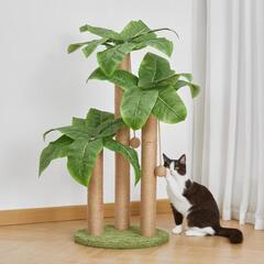 ♥️新品未使用♥️カンナ キャット爪とぎポール　ポンポンおもちゃ付き 爪研ぎ つめとぎ　猫　ねこの画像