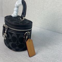 [コーチ] ブラック trail 12 チェーンメッセンジャーバッグ mini ボックスバッグ 可愛いハンドバッグの画像