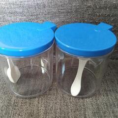 新品　調味料容器　2個セット　プラスチック容器の画像