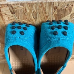 ローファー　メンズ　ターコイズブルー　未使用の画像