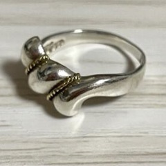 レア　TIFFANY&Co. ティファニー コンビ リング　ヴィンテージ　指輪の画像