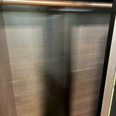 【ジャングルジャングル深井店】★ミラー付ワードローブ ブラウン 茶 衣類収納 収納家具 家具 堺市（中区 堺区 東区 西区 南区 北区）和泉市 河内長野市 富田林市 松原市 狭山市 深井 【FU2657】の画像