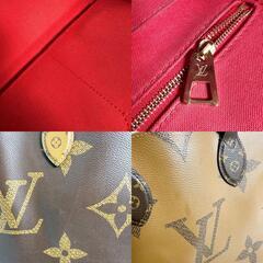 ルイヴィトン M45321 トートバッグ ブラウン  LOUIS VUITTON オンザゴーMM モノグラム・ジャイアントリバースの画像