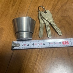 ミワロック　キーシリンダー　キー3本の画像