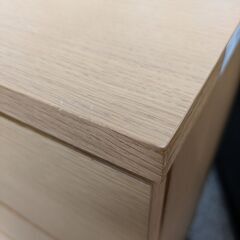 ジモティー見た！で5%OFF【チェスト】タンス 収納家具 箪笥 たんす 4段チェスト ローチェスト 木製 脚付き：ナチュラルの画像
