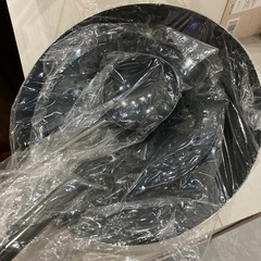 【ジモティー割】炎の調理人シリーズ 北京鍋30cm・ザーレン22cm（お玉付）未使用品（ID1271）の画像