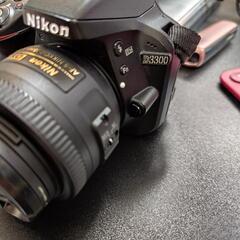 【少し値下げしました】NIKON D3300 一眼レフ ボディ＋単焦点1本（NIKKOR 35mm）の画像