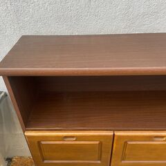 ★動作〇★ 家具 オープン チェスト H104.5xW123.5xD30cm サイドボードの画像